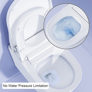 WC intelligent mural non électrique avec siphon de drainage en P et réservoir dissimulé pour petites salles de bain et appartements compacts - Product Image 3