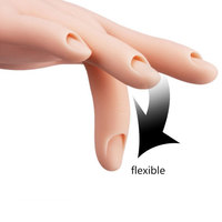 Outil professionnel de formation des ongles de haute qualité mains de pratique de manucure mobiles flexibles souples pour l'impression de bricolage dans les salons de manucure