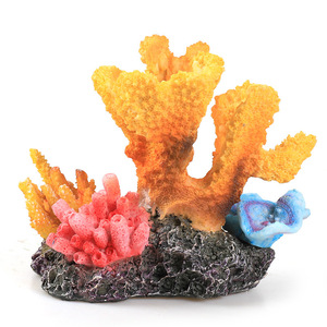 Decoración de Acuario, Simulación de Roca de <span class=keywords><strong>Coral</strong></span>, Plantas Acuáticas Artificiales, Adorno de Resina para Pecera - Product Image 4