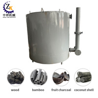 Horno de Carbonización Zhongxiang para Leña con Motor y Rodamientos, Capacidad de 1-3t/h, Fácil Operación