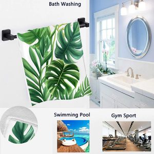 Free Design Custom Absorbent Quick-Dry Eco-Friendly Woven Solid Color Fast Shipping All-Season Large Cotton <b>Beach</b> <b>Towel</b> - Product Image 3