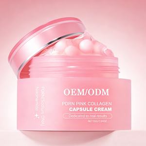 Crème en capsules de collagène rose PDRN <span class=keywords><strong>ADN</strong></span> de saumon coréen, OEM, marque privée, soin du visage anti-âge, traitement raffermissant - Product Image 1