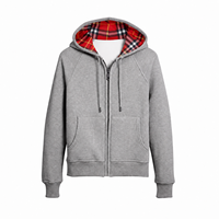 Hoodie Laris Manis Unisex Serat Katun Bernapas dan Ramah Lingkungan Jaket Olahraga Musim Dingin dengan Ritsleting Penuh