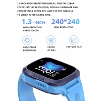 Montre connectée GPS avec caméra Wifi pour enfants, avec carte SIM pour appels, étanche IPX-6, autonomie de 4 jours, bouton SOS