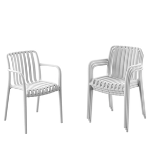 Silla <span class=keywords><strong>de</strong></span> Plástico Apilable con Respaldo y Brazos <span class=keywords><strong>de</strong></span> Listones <span class=keywords><strong>para</strong></span> Interiores y Exteriores, Restaurante, Patio Trasero y Jardín, <span class=keywords><strong>Precio</strong></span> <span class=keywords><strong>de</strong></span> Fábrica al por Mayor - Product Image 3