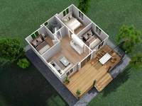 Maison préfabriquée à ossature en acier bon marché au Bangladesh et en Tunisie Conteneur extensible de luxe pour hôtel Options préfabriquées à faible coût
