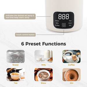 Advanced Smart <strong>Kettle</strong> with Precise Temperature Control for Tea Coffee and <strong>Hot</strong> <strong>Water</strong> <strong>Instantly</strong> Multi-functional Travel <strong>Kettle</strong> - Product Image 3