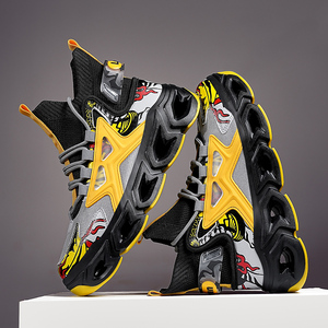 Sneakers sportive sportive sportive traspiranti <span class=keywords><strong>con</strong></span> supporto per caviglia alta <span class=keywords><strong>con</strong></span> puntale in pelle resistente e Sole di assorbimento degli urti eccezionali - Product Image 5