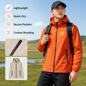 Veste imperméable en polyester personnalisée avec logo brodé et impression sérigraphique pour le personnel bancaire, uniforme d'entreprise, veste de travail - Product Image 1
