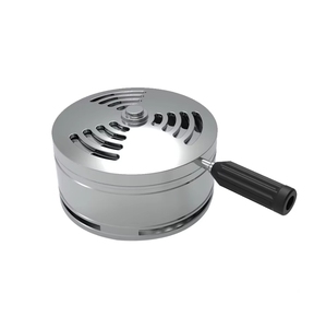 Ciotola in Silicone a Una Foratura per Narghilè, Supporto per Carboncini con Testa in Metallo, Accessori per Fumatori con Scatola - Product Image 2