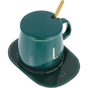 Modern Luxury Hot Sale Gift Set 55 Degree Coffee Milk <b>Ceramic</b> <b>Mug</b> With Heating Pad Constant Temperature Smart Heating - Product Image 1