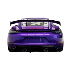 สำหรับ Porsche 718 987 992 สปอยเลอร์คาร์บอนไฟเบอร์ทรง RS ปีกคาร์บอนไฟเบอร์แบบอัพเกรด กันชนคาร์บอนไฟเบอร์ - Product Image 1