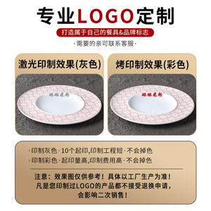 <b>Large</b> Melamine Plastic Round <b>Plate</b> Imitation Porcelain Wide Rim Cold Dish Plating Commercial Tableware For Chinese Restaurants - Product Image 4