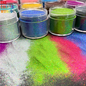TCOWO 1/500 <span class=keywords><strong>Polvo</strong></span> de Purpurina Fina de 0.05mm a Granel, Pigmento Cosmético Hexagonal para Brillo Labial, Arte de Uñas, <span class=keywords><strong>Maquillaje</strong></span> y Manualidades con Resina - Product Image 1