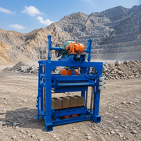 Nouvelle machine à blocs creux en béton, machine à briques autobloquantes, découpe et moulage manuels, 380V/220V, facile à utiliser, garantie 1 an