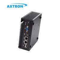 Mini PC industrial compacta 2 LAN 6 USB 2 COM 4GB DDR3 memoria de vídeo Win11 Pro 16GB 32GB 64GB Micro ordenador pequeño sin ventilador para