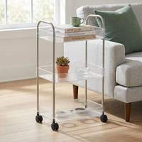 Étagère de cuisine, organisateur de rangement, support en plastique, chariot utilitaire à roulettes pour ustensiles de cuisine, chariot de cuisine à roulettes