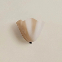 Lampe murale LED E14 en verre coloré style rétro américain, motif coquillage français, pour décoration murale, salon, chambre à coucher, chevet
