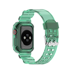 IVANHOE – bracelet Sport pour Apple Watch série 6 SE 3 4 5, <span class=keywords><strong>Silicone</strong></span> <span class=keywords><strong>Transparent</strong></span> pour iWatch 5 4, 38mm 40mm 42mm 44mm - Product Image 5