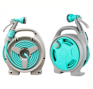 Enrouleur rétractable portable avec buse de pulvérisation, léger, pour l'eau domestique - Product Image 1