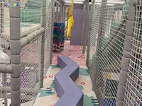 Équipement de terrain de jeu intérieur personnalisé pour enfants, labyrinthe de jeu souple en plastique, parc d'aventure avec grand toboggan pour centres commerciaux, OEM ODM