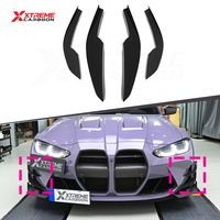 Kit de lames de pare-chocs avant en fibre de carbone sèche XTREME style N pour BMW G80 G81 M3 G82 G83 M4