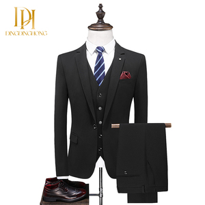 ชุดสูทผู้ชายคุณภาพสูงแบบกระดุมแถวเดียว สำหรับงานแต่งงาน งานออฟฟิศ สัมภาษณ์งาน และงานเลี้ยง - Product Image 2