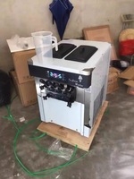 Machine à glaces molles commerciale de comptoir, petite, trois couleurs, 8218