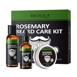 BIOAQUA Kit per la Cura della Barba al Rosmarino 3 Pezzi: Shampoo 100ml, Balsamo 50g, Olio 50ml - Nutriente, Idratante, Contro Barba Secca e Crespa - Cura Uomo - Product Image 6