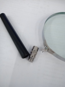 3x Tay Cầm Thẳng Chất Liệu Thủy Tinh Bán Kim Loại Kính Lúp Lớn - Product Image 5