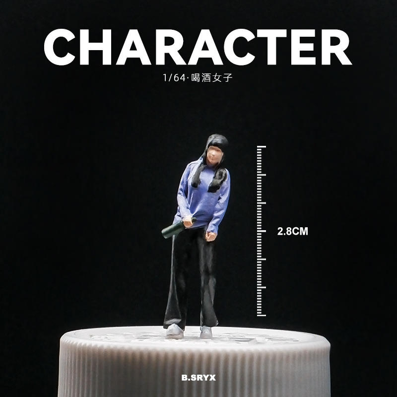 Beber chica-púrpura