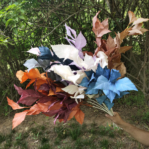 Feuilles artificielles Yiyi Flowers 1m Hibiscus Hêtre Décorations de mariage colorées - Product Image 1