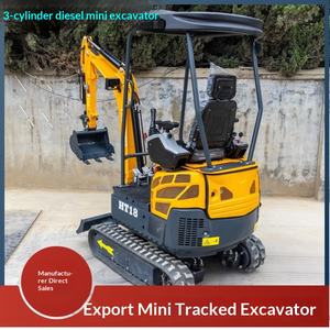 Mini-excavatrice agricole pour le commerce extérieur, projet de micro-excavation, tranchée, excavatrice sur chenilles Ht18 - Product Image 1