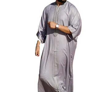 Islamic clothing wholesale muslim man thobe, middle east arab clothing abaya in dubai