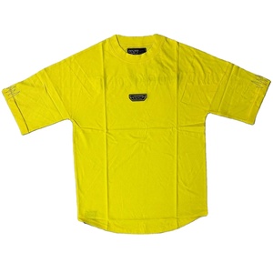 Haute qualité Vintage été coton T-Shirt bas prix nouveau Streetwear plaine T-Shirts pour grande taille fait Bangladesh tricoté tissu - Product Image 1