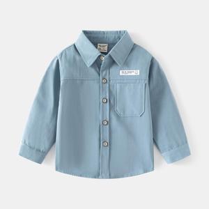 Camisa de Manga Longa em Cor Sólida para Meninos, Versão Casual, Nova Coleção de Outono, Agente de Loja Online, Dropshipping, Camada Base - Product Image 5