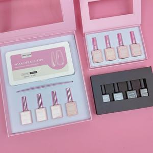 Kit de uñas francés <span class=keywords><strong>con</strong></span> puntas de gel de Etiqueta Privada, juego completo de <span class=keywords><strong>manicura</strong></span> para principiantes profesionales - Product Image 1
