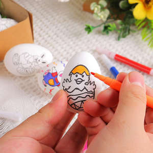 Kit de Manualidades de Conejito y Huevo de Pascua Pintados a Mano <span class=keywords><strong>para</strong></span> <span class=keywords><strong>Niños</strong></span>, Incluye Huevos Realistas <span class=keywords><strong>para</strong></span> Pintar y Decorar - Product Image 2