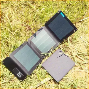 Carregador solar móvel dobrado do tamanho da tabuleta para telefones móveis, Ipads