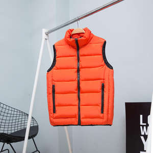 Gilet di cotone personalizzato senza maniche abiti da lavoro gilet di cotone con logo gilet personalizzato imbottito da attività - Product Image 5