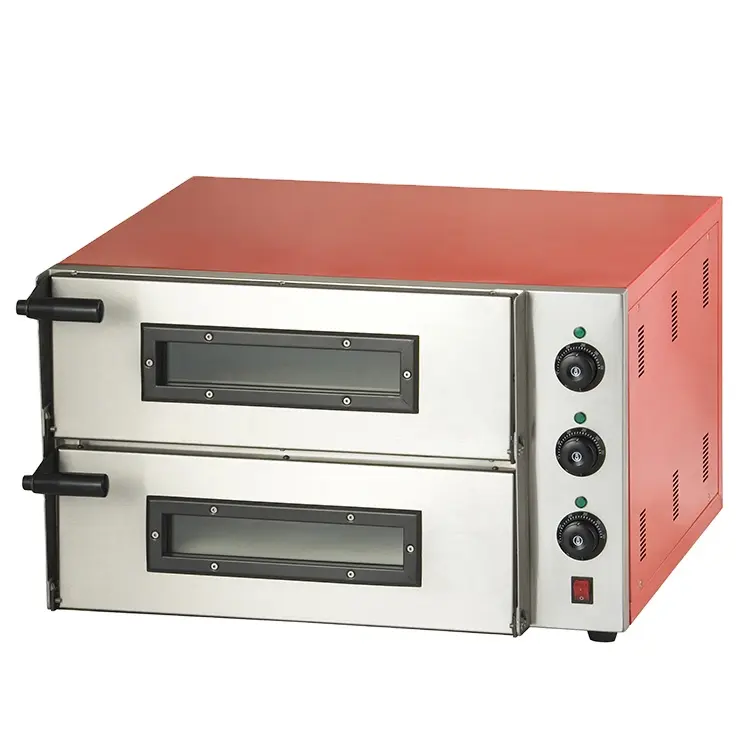 Peralatan Oven Pemanggang Roti Elektrik, Pembuat Pizza Komersial Kue, Empat Elektrik untuk Oven Pizza