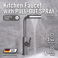 Robinet de lavabo cascade haut de gamme noir mat avec affichage numérique LED intelligent, à poser sur le comptoir, pour salle de bain