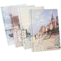 Vente en gros de cahier d'art d'architecture de paysage simple et créatif, couleur, page intérieure, illustration, bloc-notes pour étudiant