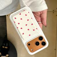 Funda Magnética de Cuero PU con Diseño de Cerezas para Tarjetas de Identificación, Compatible con Samsung y iPhone, Universal