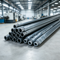 Tige de forage DTH en acier au carbone forgé 60 mm à double boucle, résistante à l'usure et à haute ténacité, prix usine