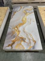Plaque de marbre UV rigide, légère, imperméable, écologique, flexible, 4x8 pieds, 2 mm, pour revêtement commercial, impression 3D