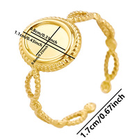 Vergoldete Edelstahl-Basis ringe Einstellungen DIY Blank Knuckle Rings für Frauen Schmuck Charms Never Fade Wholesale