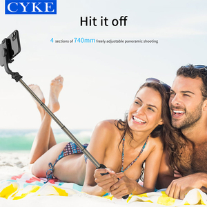 CYKE-Palo de selfi multifunción con <span class=keywords><strong>Bluetooth</strong></span>, palo telescópico extensible de aluminio ligero, Led, para viajes, Q03 - Product Image 3