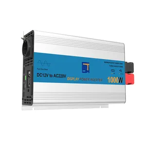 TYPC-C USB 1000W Pure Wave Converter 12V 220 V untuk Home Inverter 24V 220 Volt Generator