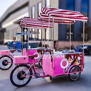 Carrito de Helados de Estilo Italiano/<span class=keywords><strong>Mexicano</strong></span>, Popular en Verano, Personalizable, con Estructura de Acero, Eléctrico/Manual, para Uso Comercial en la Calle - Product Image 2